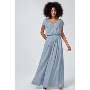 HALARA Light Blue Wide-Leg Jumpsuit
